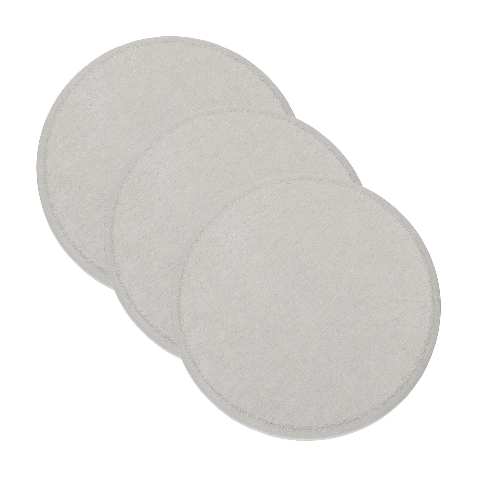 PATIKIL Round Diatomite Drink Coasters 4inch, 3 Pack Water Absorbent Diatomaceous Coaster Quick Dry Cup Coaster for Bathroom Kitchen Laundry Room, Light Gray