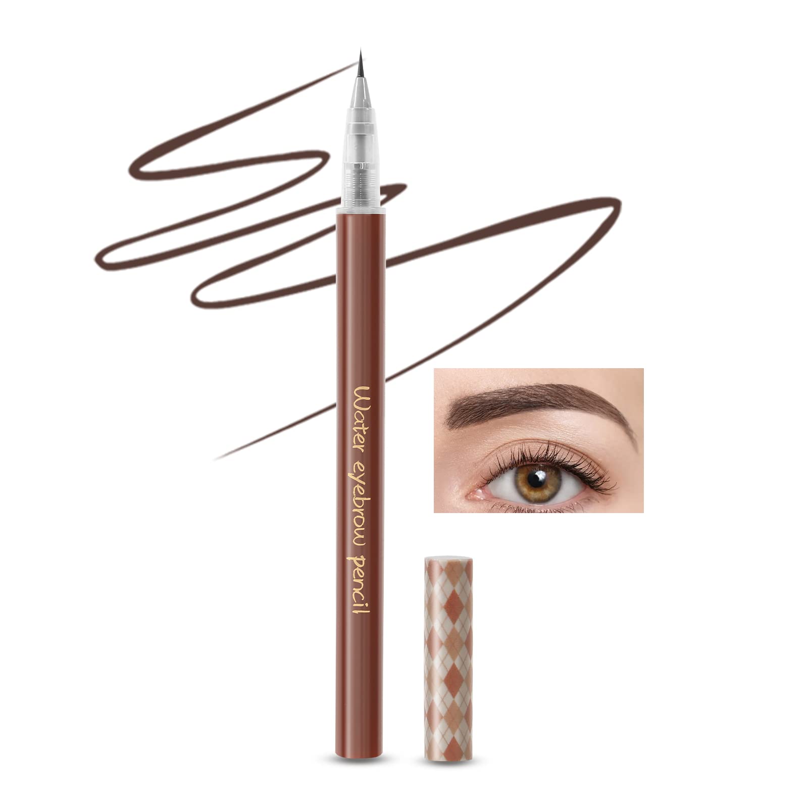 Boobeen Liquid Eyebrow Pen-Matte Eye Brown Makeup,0.01mm Precision and Definition Brow Pen,Long Lasting Eyebrow Pen,Stay All Day Waterproof