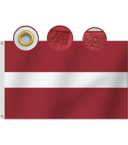 AZ FLAG Letland Vlag – 3x5 Voet (150x90 Cm), 100D Polyester, Met Twee Metalen Oogjes, Kleurvast En Geschikt Voor Binnen En Buiten