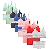 SIETE ROSA Teen Girls Cotton Underwear Comfortable And Breathable Panties Solid Color Panties For 8-11 Years