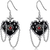 Wildari Animal/Leaf/Gothic Dangle Earrings 925 Sterling Silver Animal/Leaf/Gothic Dangle Drop Earrings Easter/Halloween/Christmas Jewelry Gifts for Women Her