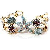 Long tiantian Starfish Bracelet Beach Bracelets Sea Star Gold Starfish Boho Summer Ocean Jewelry Tropical Vacation Gifts