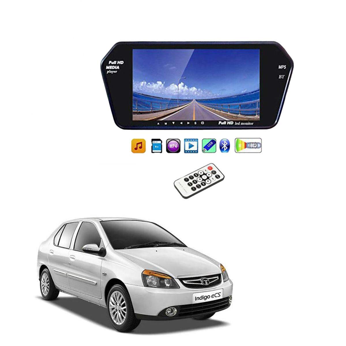 tata indigo ecs music system price