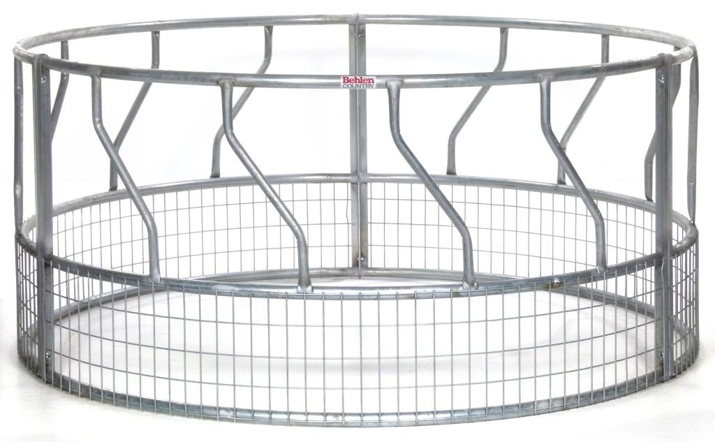 Behlen Country 26100158 Galvanized S Bar Bale Feeder With Mesh 8