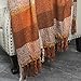 Home Decorations Super Soft Vintage Fluffy Plaid Throw Blanket-100% Acrylic Cashmere-Like- Bedspread Picnic Tailgate Stadium RV Camping Blanket Throw with Fringe,50
