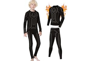 MeetHoo Children's Thermal Underwear Set, Skin-friendly Sports Underwear Base Layer Winter Ski Hunting Gear for Boys Girls