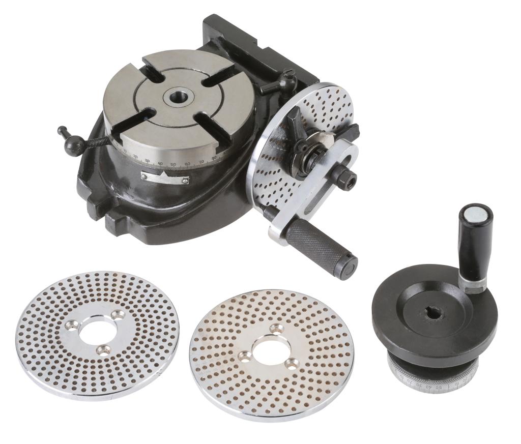 Steelex M1077 4Inch Rotary Table with Divider Plates Power Rotary