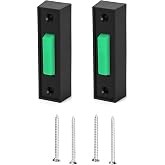 QWORK Garage Door Opener Switch, 2 Pack 41A4166 Garage Push Doorbell Button, Wired Lighted Wall Mounted Push Button