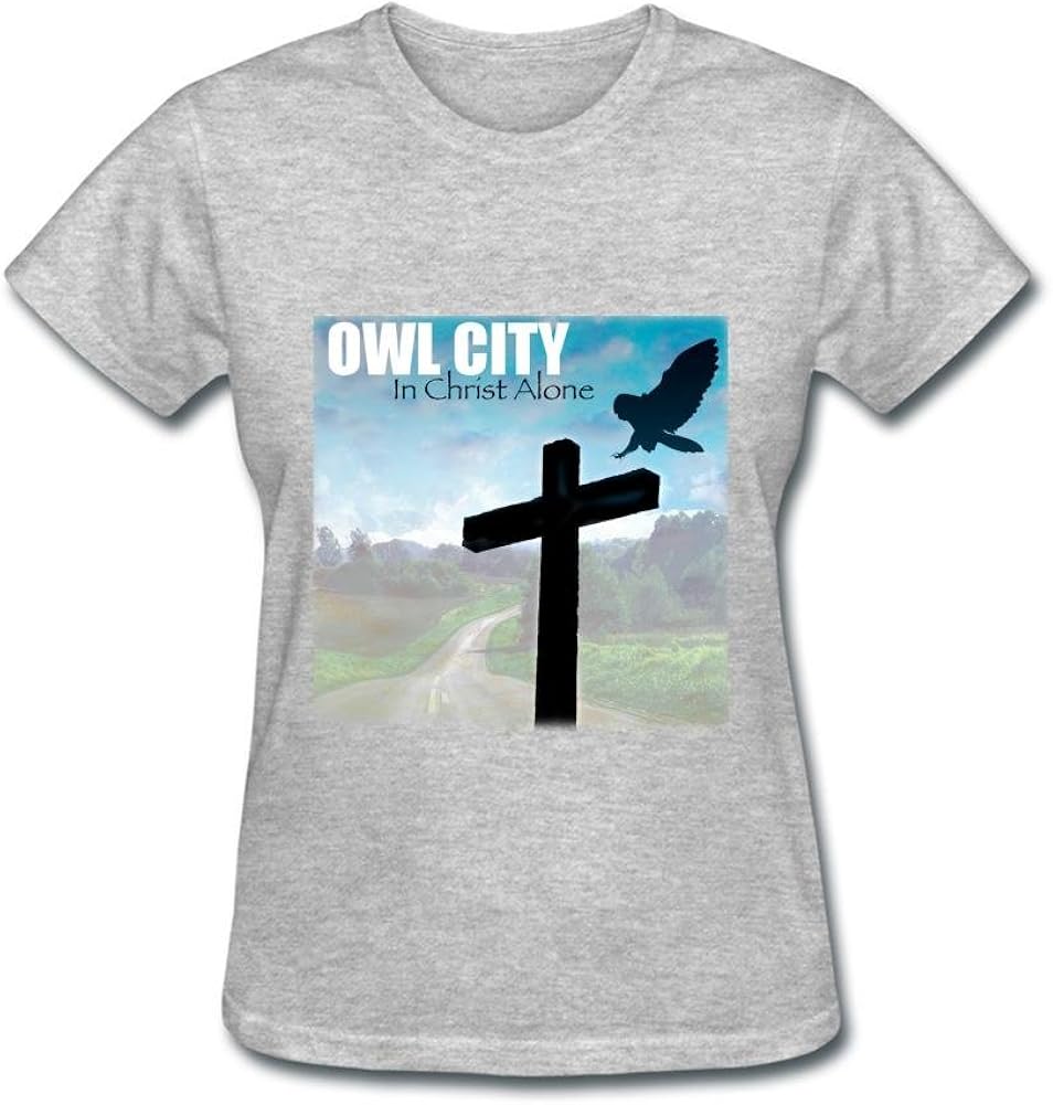 Oryxs Women S Owl City In Christ Alone T Shirt Xxl Grey Amazon Ca Clothing Accessories amazon ca
