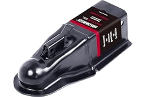 NBJINGYI Straight Trailer Coupler 2-5/16" Ball 3" Channel Width 14000 LBS Trailer Tongue Coupler Black