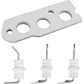 104000192-K Flame Rod Electrode Kit Compatible with Rinnai | Fits Rinnai R75LS R94LS RC80 RC98 Tankless Water Heaters, Electrode Kit with Gasket, Fix Error Code 11 Ignition Failure