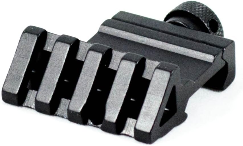 OZARK ARMAMENT 45 Degree Offset Picatinny Rail Mount - Solid Aluminum Construction - Allows Installation of Any Picatinny Rail Accessory