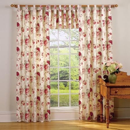 Amazon.com: Waverly Garden Room Vintage Rose Tab Top Valance (60x17