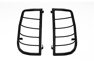 Body Armor 4x4 TC-7136 - Black - Steel Large Tail Light Guard for Toyota Tacoma 2005-2013 (Pair)