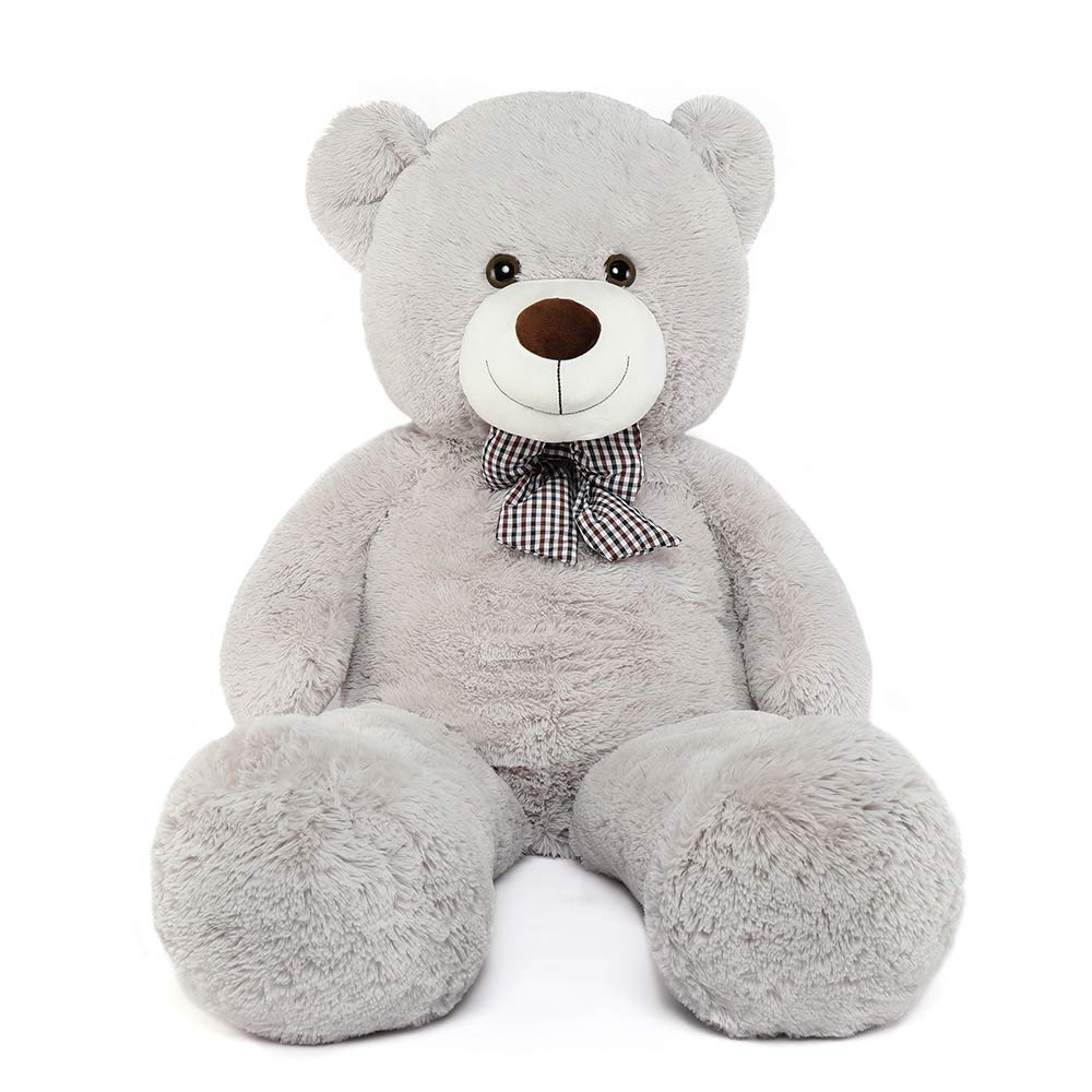 Toys Studio Giant Teddy Bear Plush Stuffed Animals for Girlfriend or Kids 47 inch, (Grey)