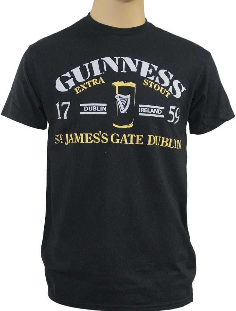 Guinness Logo St. James's Gate Dublin,Black,2XL