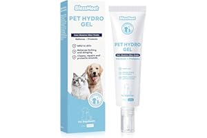 BLESSMEET Pet Dog Wound Care Hydro Gel&Dog Hot Spot Gel -Cat Healing Aid for Wounds,Helps with Cuts,Bites,Ulcers & Burns,Relieves Skin Allergies& Itchy Skin,Dog First Aid Kits. Safe if Licked.2 Ounces.