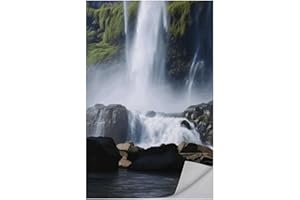 DJUETRUI Beautiful Waterfall Bath Towel Oversized Thick Towels Soft Super Absorbent and Fast Drying No Fading Multipurpose Us