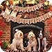 OurWarm Burlap Merry Christmas Banner Christmas Burlap Banner for Home Christmas Decor