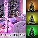 Onforu 33ft RGB Fairy Lights, 16 Colors Changing Outdoor String Lights, 100 LED Starry Lights with Remote & Timer, USB Powered IP65 Waterproof Lights for Bedroom, Parties, Christmas Decor