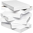 American Greetings Valentines Day Gift Boxes, White Shirt Boxes with Lids, 14.75" x 9.5", (6-Count)