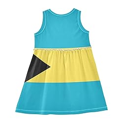 Aflyko Sleeveless Dress for Girl Bahamas Flag