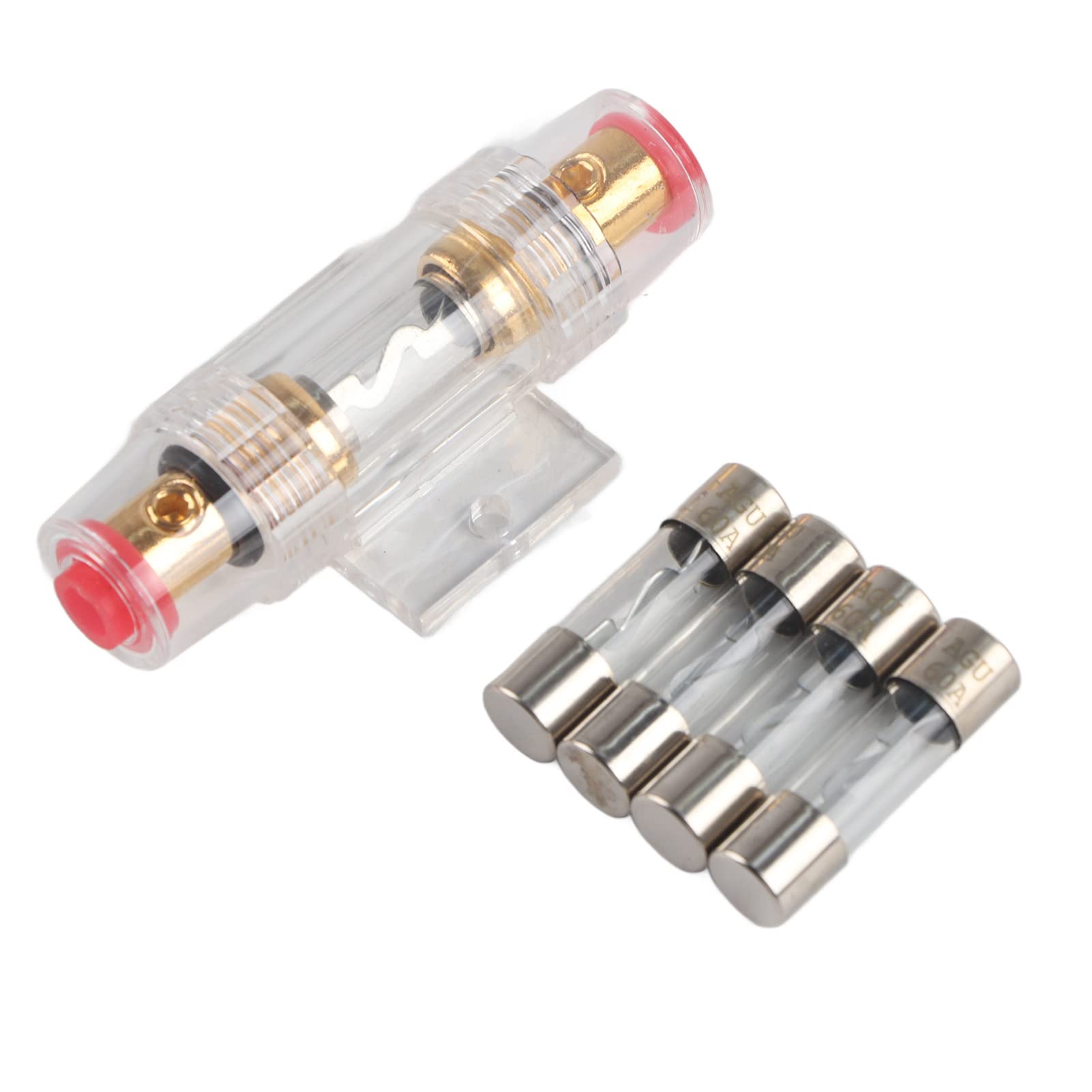 Car Audio Box, AGU Box Holder Car Audio AGU Holder with 4pcs 60Amp for 12 Volts Car Stereo Access