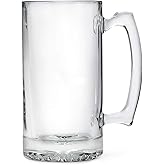 WEDDINGSTAR Personalized Large 25oz Glass Beer Mug Gift Custom Engraved Monogram (Non Customizable)