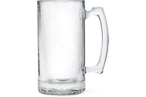 Weddingstar Personalized Large 25oz Glass Beer Mug Gift Custom Engraved Monogram (Non Customizable)