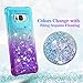 Ruky for Galaxy S8 Case, Gradient Quicksand Series Glitter Bling Flowing Liquid Floating Soft TPU Bumper Cushion Protective Women Girls Cute Cover