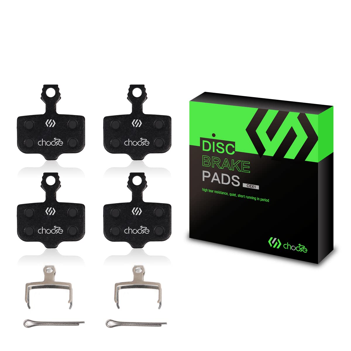 Chooee 2 Pairs Disc Brake Pads for Sram Avid Elixir 1 3 5 7 9 R ER CR Mag Level TL T Sram XX X7 X9 XXWC DB1 DB3 DB5 Resin