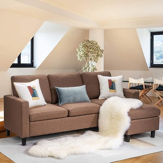 Amazon Com Walsunny Convertible Sectional Sofa Couch With
