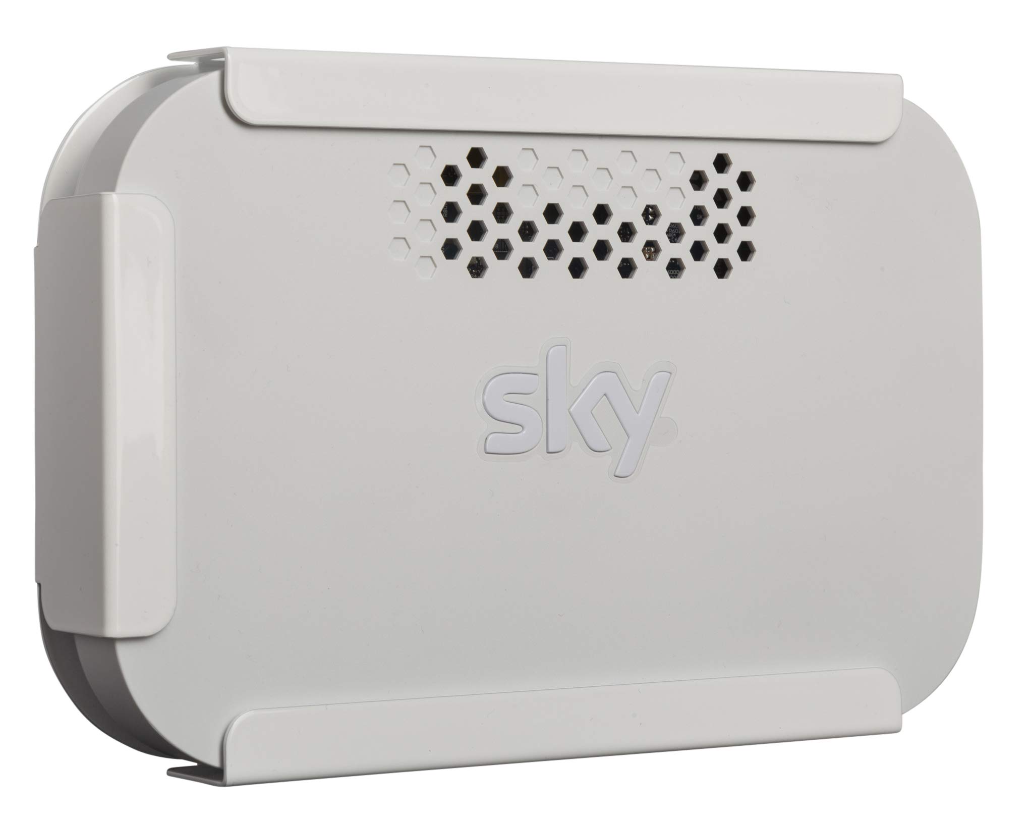 Sky Q Booster Wall Mount Bracket (White) - Made in the UK - by Q-View (ER110UK, Steel)