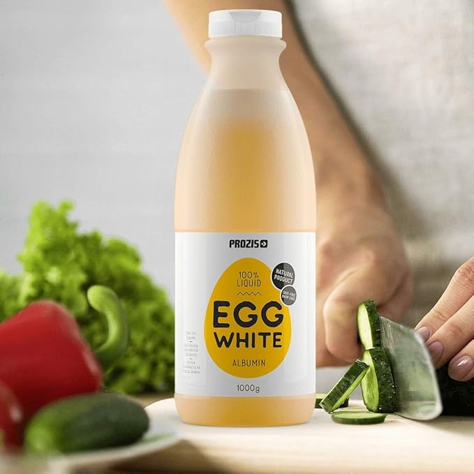 Prozis 100% Clara de huevo líquida: Albúmina 1000 g Natural