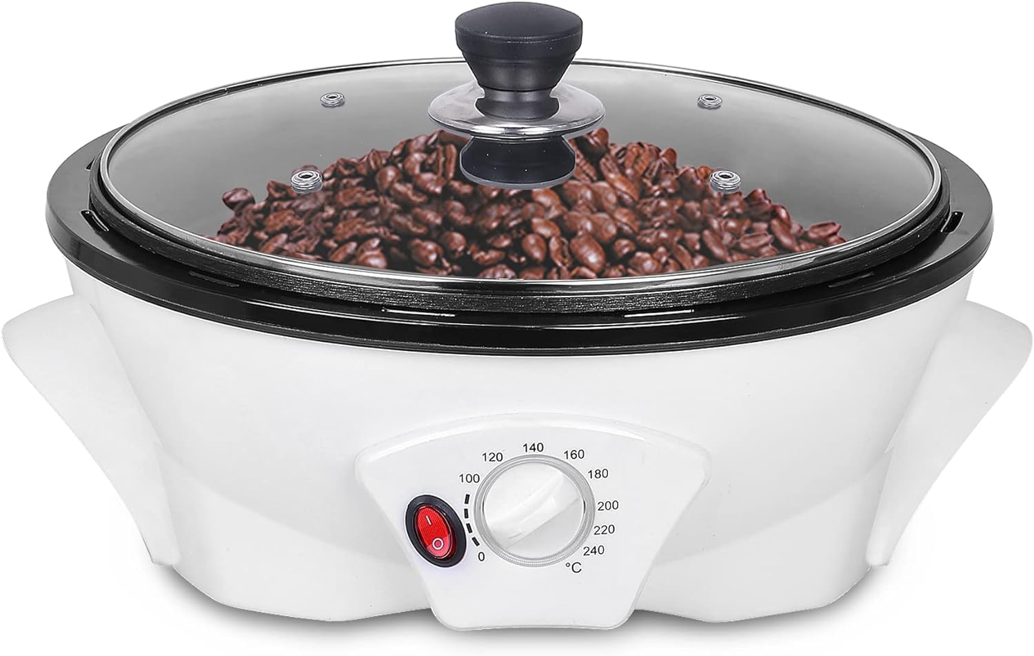 Photo 1 of JIAWANSHUN Electric Coffee Bean Roaster for Home Use 1.1lb Capacity Temperature Control (0-240?), Non-Stick, Perfect for Beginner Roasting, 1200W, 110V