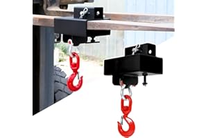 VORNALEX Forklift Lifting Hook, Fork Lifting Attachment, with Trailer Hitch, ForkliftLifting Hoist for Lifting & Towing Generators, Drums, Machinery, Fit for Standard Forklift/Tractor Forks（MAX 6 Tons）