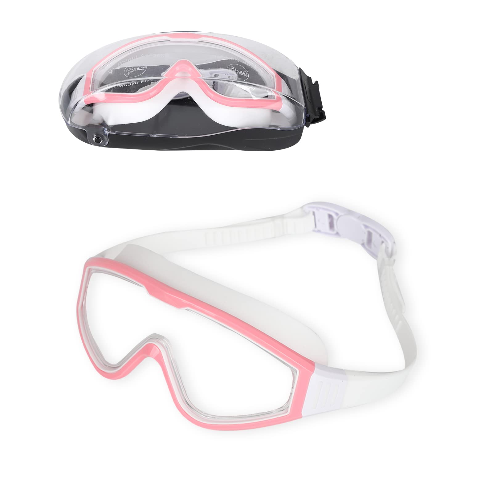 Jodsen Swimming Goggles for Adult Junior Men Women,Swim Goggles Anti Fog UV Protection No Leaking,with Storage Case,Clear Vision,Adjustable Silicone Strap Full Protection Silicone Swim Goggles (A1)