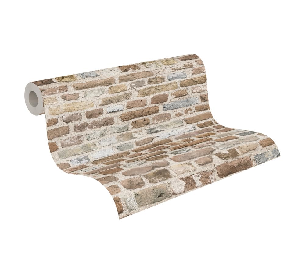 A.S. Création The Bos 388293 Non-Woven Wallpaper Stone Brown Beige 10.05 m x 0.53 m Made in Germany — image 1