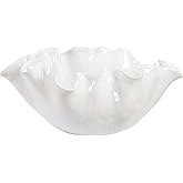 Uttermost 18184 Ruffle Bloom - Bowl-7 Inches Tall and 15.5 Inches Wide