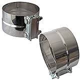 Exhaust Clamps Band Clamp 5" Lap Joint - Stainless