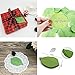 2 Pads Leaf Sticky Memo Notes,Interesting Self-Sticky Memo Notes Scratch Pads,for Book Marking,Gift-Card,Hand Making,Green Leaf Color