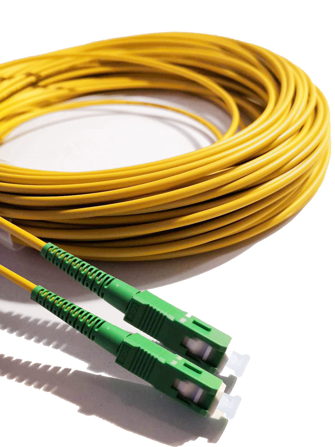 Fiber Optic Cable SC/APC to SC/APC simplex singlemode 9/125, Compatible with FTTH cables (Fibre To The Home Cables) , 30M
