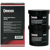 2 X Devcon 10110 Plastic Steel Epoxy Putty (A), 1 lbs Bottle