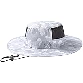 BASSDASH UPF 50+ Fishing Sun Hat Water Resistant Unisex Wide Brim Bucket Boonie Hat for Hiking Camping Safari FH15