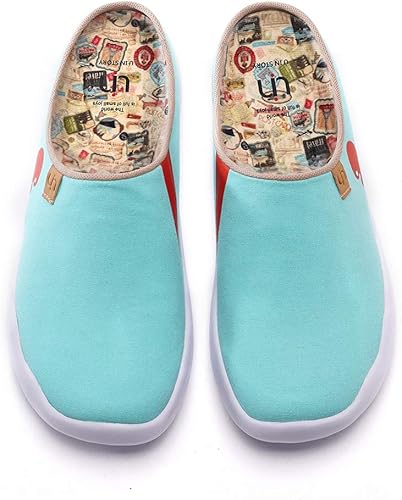 Womens wide canvas slip on shoes Clearance