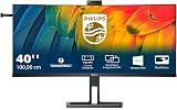 Philips 40B1U6903CH 40" 5K Curved IPS Monitor Thunderbolt 4 Docking KVM Webcam view 2