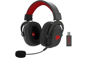 Headset Gamer Redragon Zeus Pro Preto Sem Fio 7.1 H510-PRO