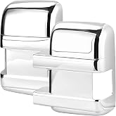 X AUTOHAUX Side Door Full Mirror Covers for Ford F250 F350 F450 2008-2016 | 1 Pair, Chrome ABS, for Ford F250 F350 F450 Super-Duty 08-16