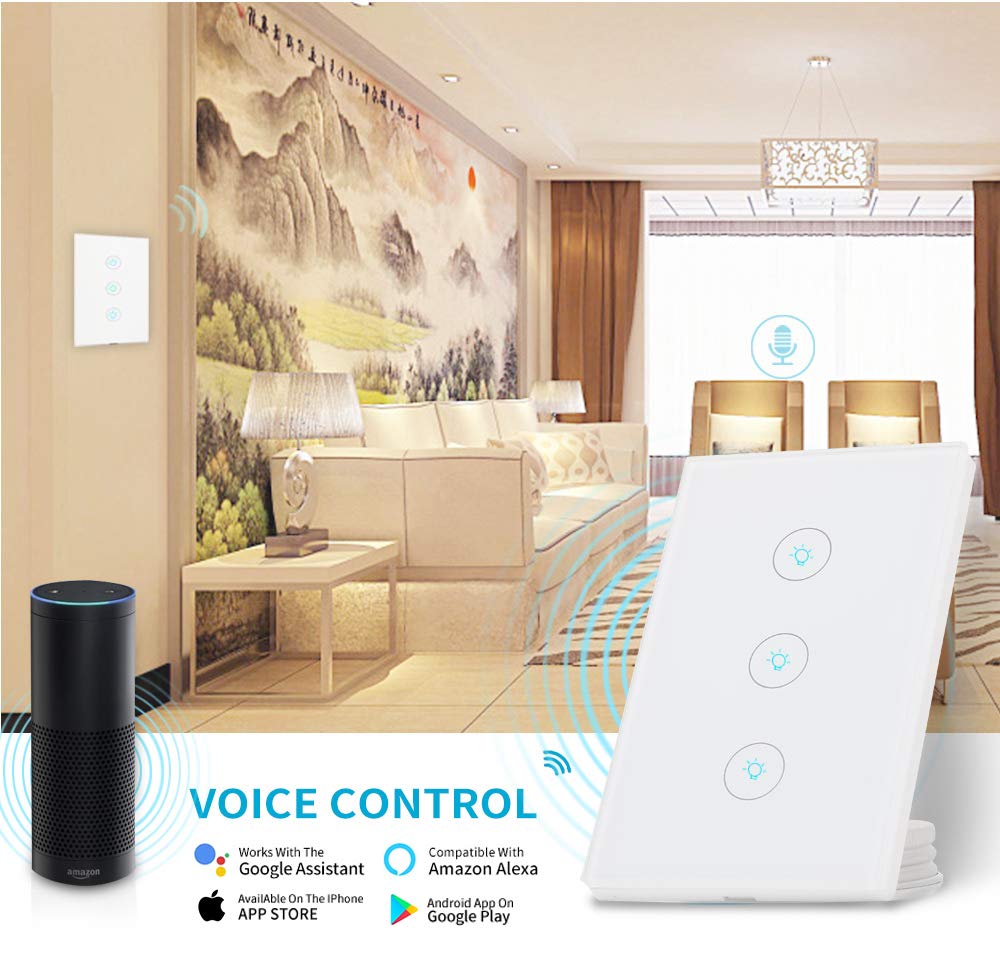 Interruptor Inteligente Hiorange Wifi Interruptor De Luz Tactil