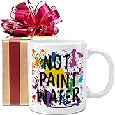 VLUG Artist Gifts for Art Teacher Student Artist Painters Coworker Artwork Lover, Not Paint Water Funny Arts Teacher Appreciation Gift for Teacher's Day Birthday, Artists Mug Gift for Art Lover